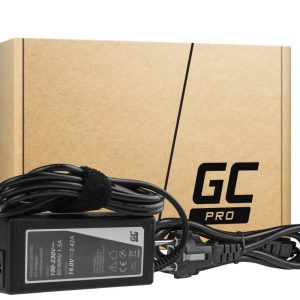 Захранване за лаптоп GREEN CELL, PRO Charger / AC Adapter 19V 3.42A 65W for Asus R510C R510L R556L X550C X550L Toshiba Satellite C650 L750 5.5mm-2.5mm 1