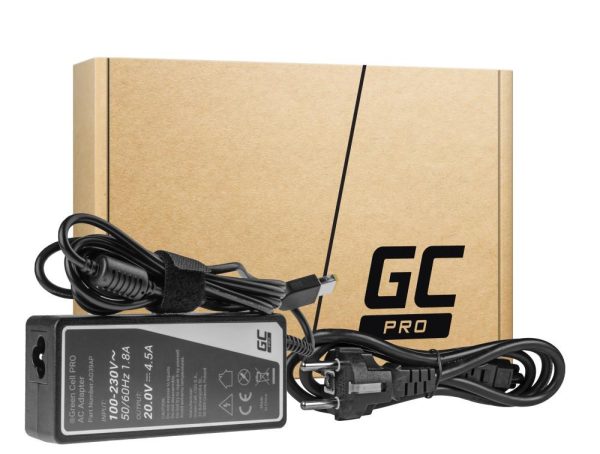 Захранване за лаптоп GREEN CELL, PRO Charger / AC Adapter 20V 4.5A 90W for Lenovo G500 G500s G510 Z51-70 IdeaPad Z510 Z710 ThinkPad T440s T460p T470p 1