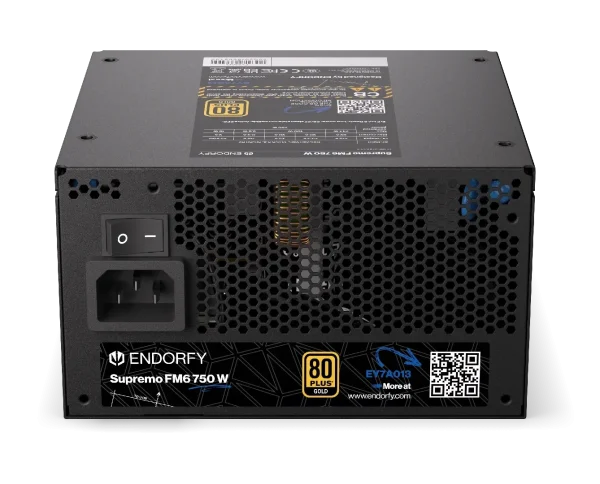 Захранващ блок Endorfy Supremo FM6 750W 80+ Gold, PCIe 5.1 - Fully Modular 8