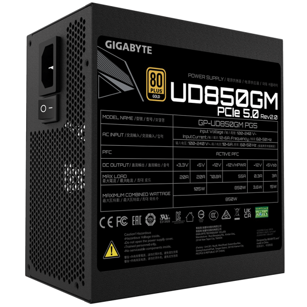 Захранващ блок Gigabyte UD850GM PG5, 850W 4