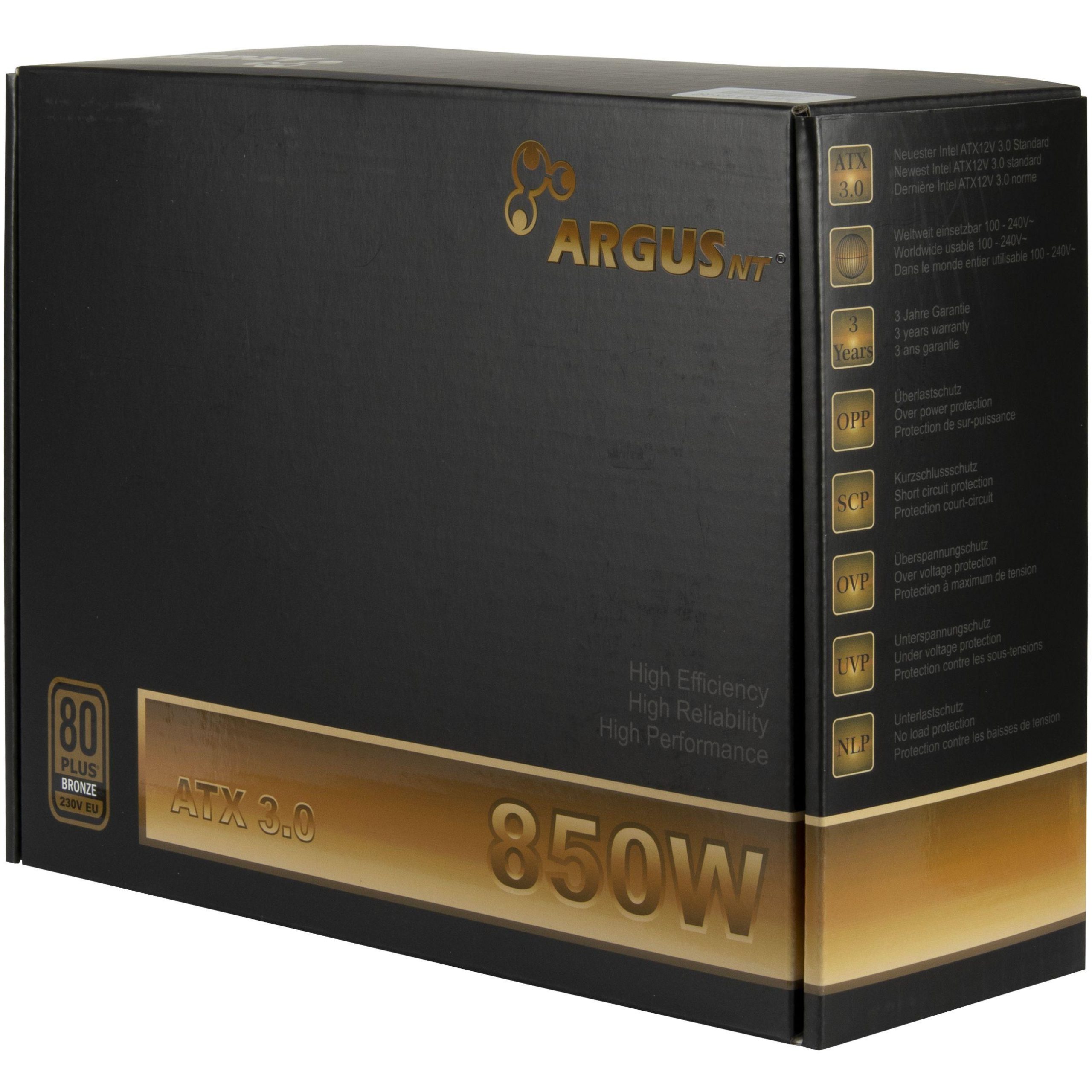 Захранващ блок Inter Tech Argus BPS-850 850W 80+ Bronze ATX 3.0 4