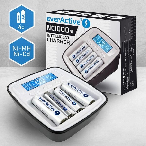 Зарядно у-во NIMH R6,03 AA/AAA  с микропроцесор NC1000M  EVERACTIVE 2