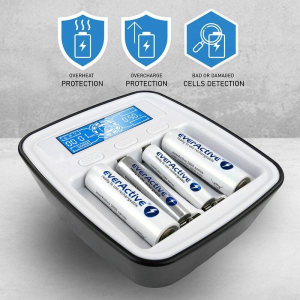 Зарядно у-во NIMH R6,03 AA/AAA  с микропроцесор NC1000M  EVERACTIVE 4