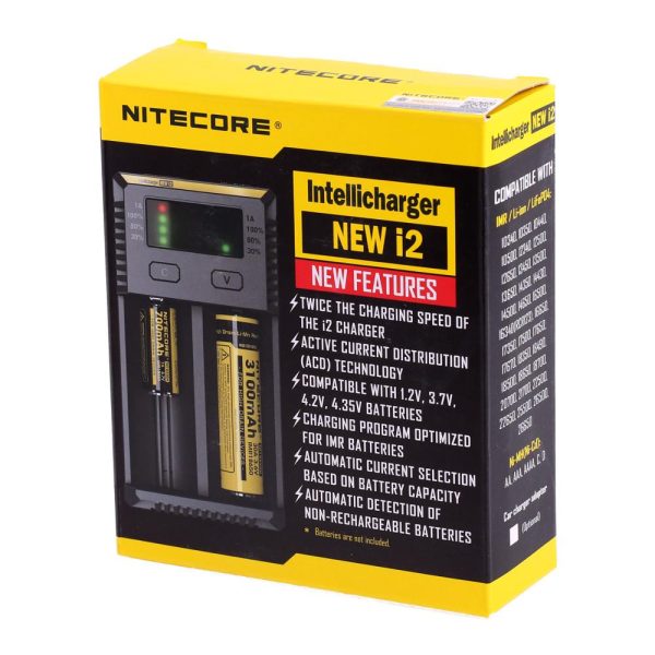 Зарядно у-во NITECORE i2, Universal Charger, LiIon & NIMH, 18650, CR123, AA, AAA, C, D 3