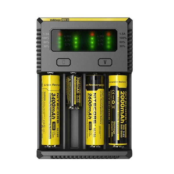 Зарядно у-во NITECORE i4, Universal Charger, LiIon & NIMH, 18650, CR123; AA, AAA, C, D 4