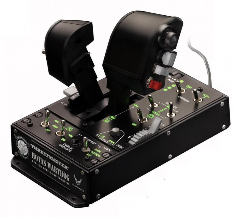 Жичен джойстик, авиосимулатор Thrustmaster HOTAS Warthog Dual Throttles за PC, Черен 1