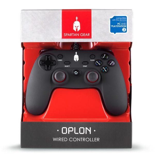 Жичен геймпад Spartan Gear Oplon, за PC и PS3, Черен 4