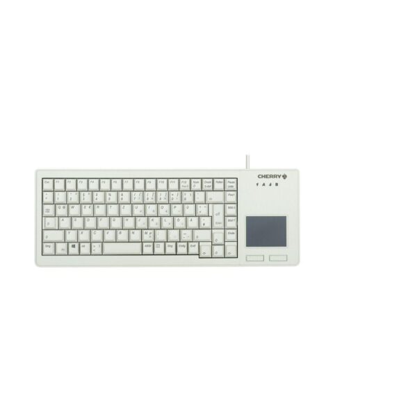 Жична индустриална клавиатура CHERRY G84-5500 XS с тъч пад, бяла 1