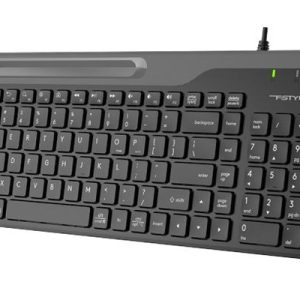Жична клавиатура A4tech Fstyler FK25, Стойка за телефон, Кирилизирана, Черна 1