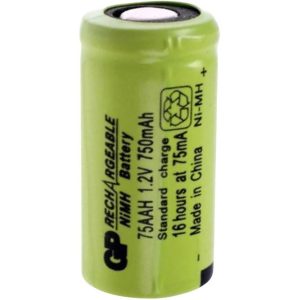 Акумулаторна батерия   NiMH 75AAH-B  2/3AA  1.2V 600mAh 1бр. GP BATTERIES 1