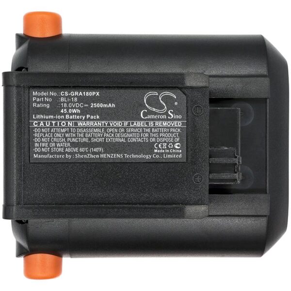 Батерия  акумулаторен тример Gardena 881, 8866, Accu Hedge Trimmer EasyCut Li-18/50  LiIon 18V 2500mAh Cameron Sino 1
