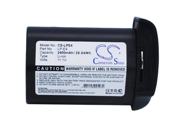 Батерия за камера CANON LPE4  LiIon 11.1V 2400mAh  Cameron Sino 1
