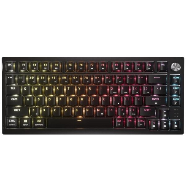 Геймърскa безжична/блутут механична клавиатура Corsair K65 Plus RGB 75% , Corsair MLX Fusion Tactile Yellow суич 1