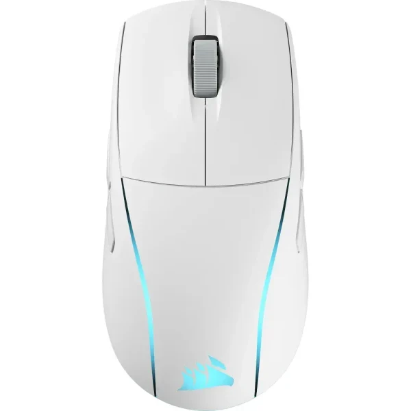 Геймърскa безжична/блутут мишка Corsair M75 White Wireless Lightweight RGB 1