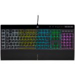 Геймърскa мембранна клавиатура Corsair K55 RGB Pro, USB 1
