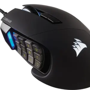 Геймърскa мишка оптична Corsair Scimitar Elite RGB, PMW3391 USB 1