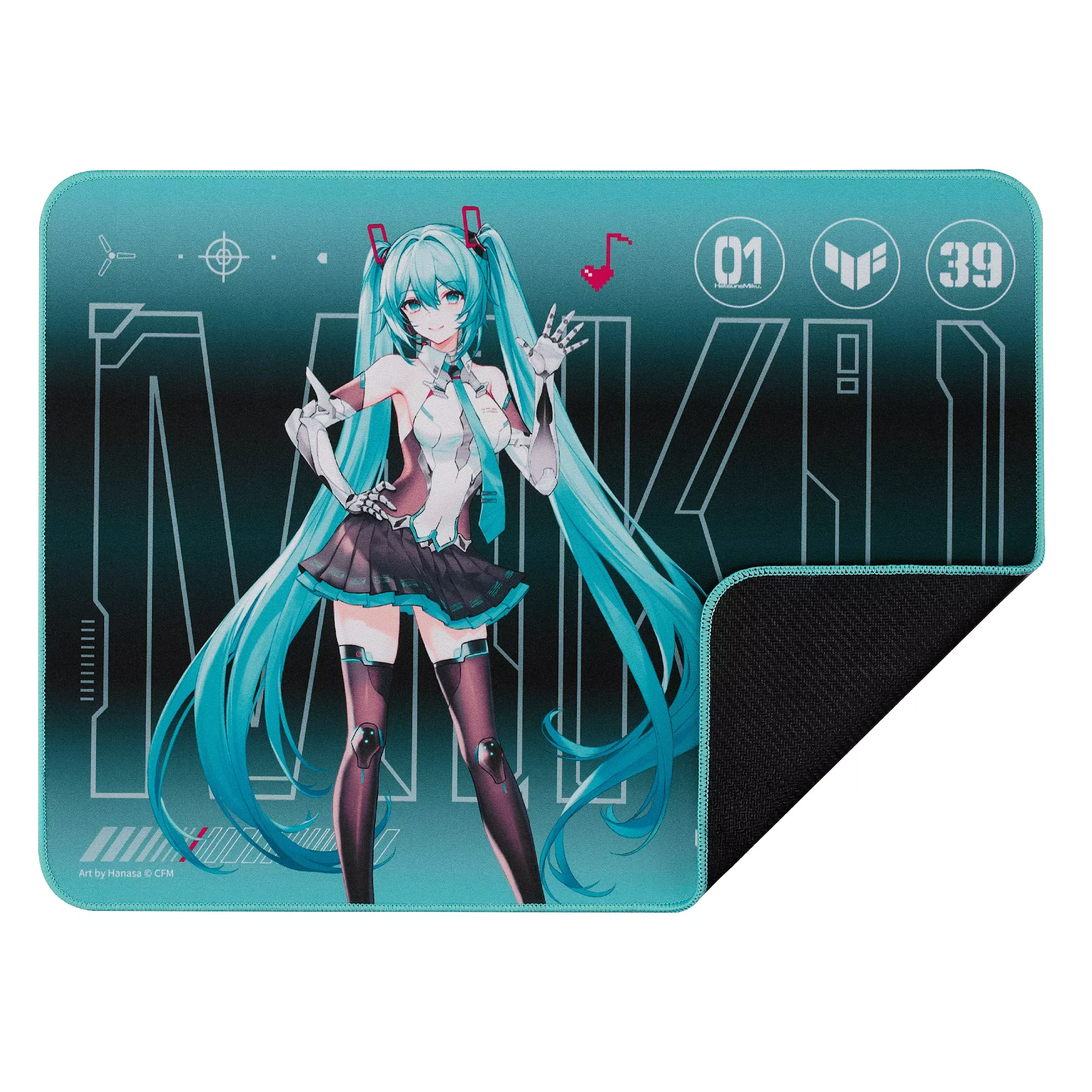 Геймърски пад за мишка ASUS TUF GAMING P1 Hatsune Miku Edition 5