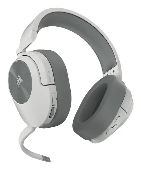 Геймърски слушалки с микрофон Corsair HS55 White безжични и блутут PC/PS5/PS4 1