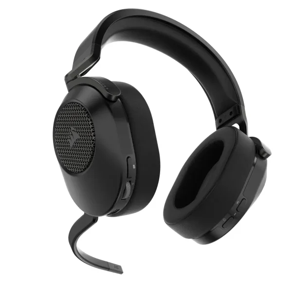 Геймърски слушалки с микрофон Corsair HS65 v2 Carbon безжични и блутут PC/PS5/PS4, Black 2