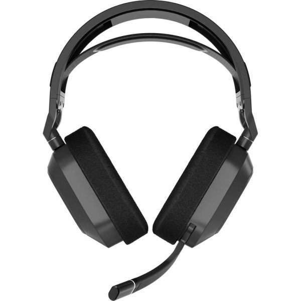 Геймърски слушалки с микрофон Corsair HS80 MAX Steel Grey безжични и блутут PC/PS5/PS4 1