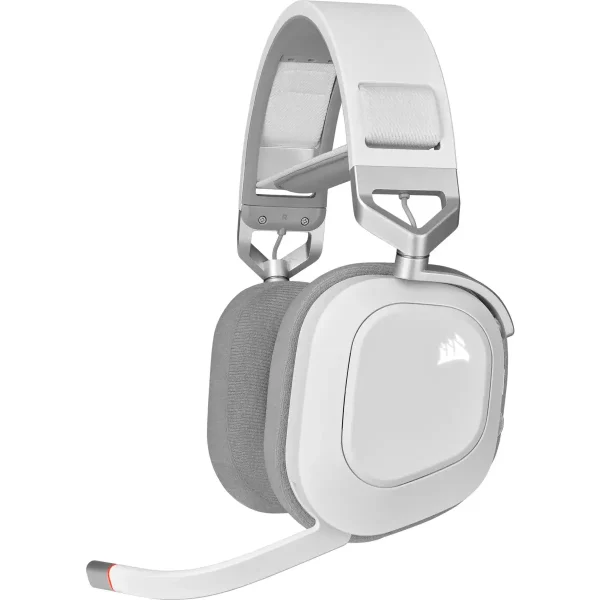 Геймърски слушалки с микрофон Corsair HS80 RGB White безжични PC/PS5/PS4 2