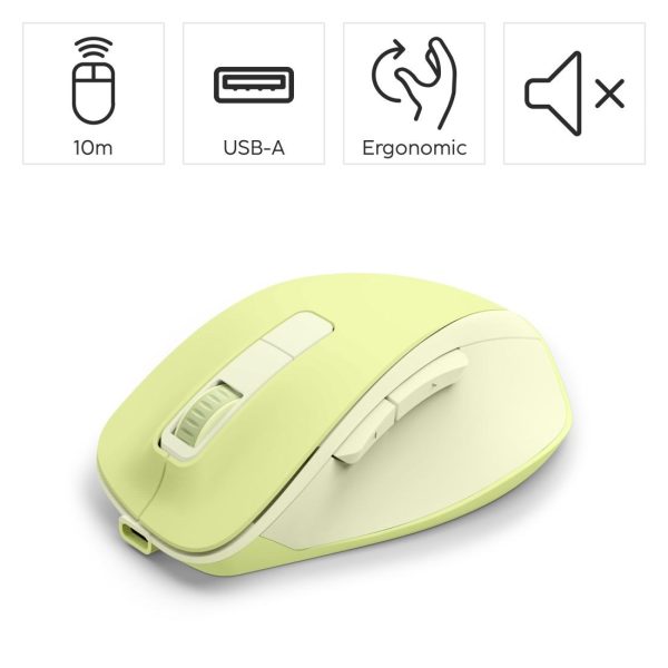 HAMA Безжична оптична мишка WM-500 Recharge, зелена, 6 бут.,800/1200/1600 dpi, безшумна 27