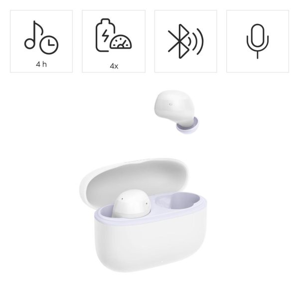 HAMA Блутут слушалки "Freedom Buddy II", True Wireless, Бял 10