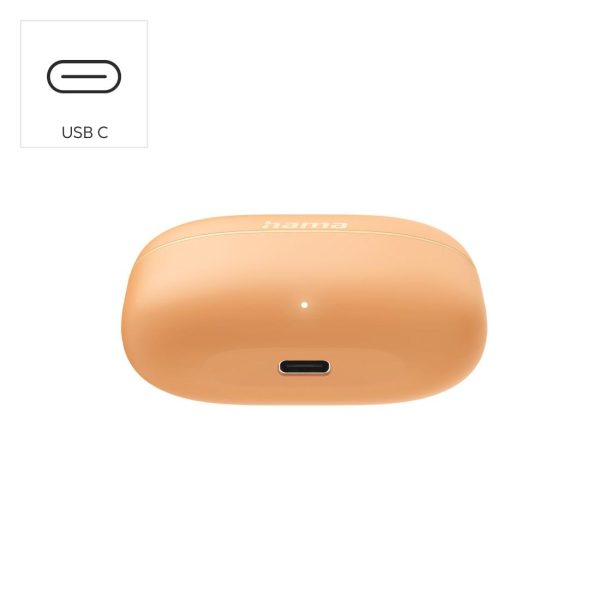 HAMA Блутут слушалки "Freedom Buddy II", True Wireless, Оранжев 12