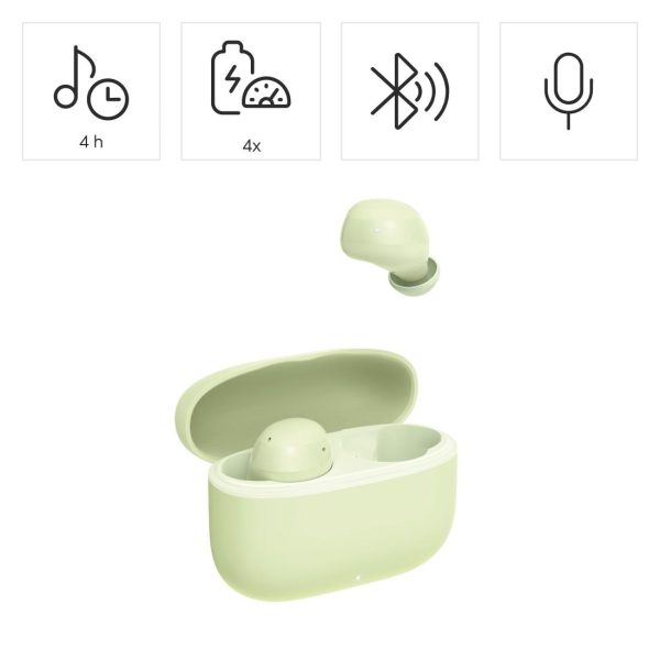 HAMA Блутут слушалки "Freedom Buddy II", True Wireless, Зелен 9