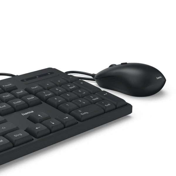 HAMA Жичен комплект клавиатура и мишка CKM-200, USB-A, USB-C 10