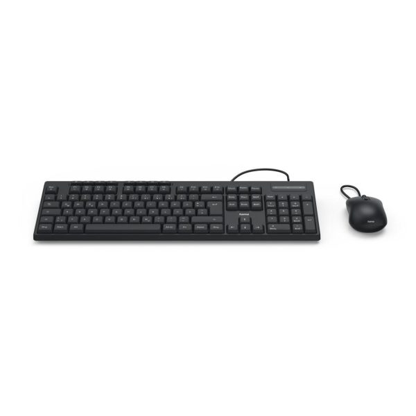 HAMA Жичен комплект клавиатура и мишка CKM-200, USB-A, USB-C 6
