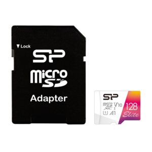 Карта памет Silicon Power Elite Colorful 128GB, microSDXC, Class 10, SD Adapter 1