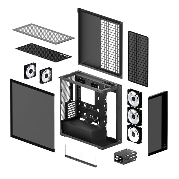 Кутия за компютър Arctic Xtender - Black Mid-Tower 8