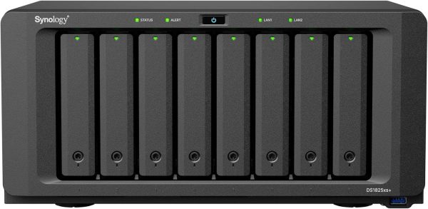Мрежов сторидж Synology DS1825+, за 8 диска, AMD Ryzen V1500B, 8 GB DDR4 1