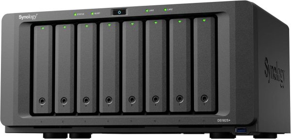 Мрежов сторидж Synology DS1825+, за 8 диска, AMD Ryzen V1500B, 8 GB DDR4 3