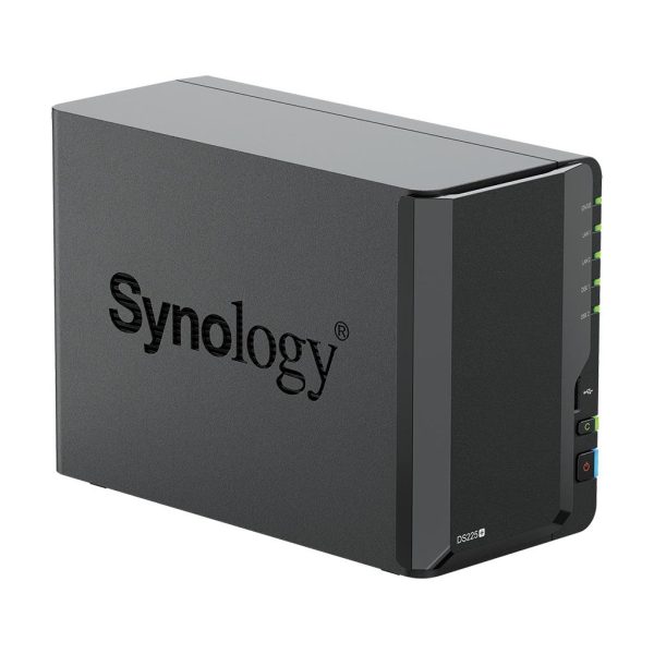 Мрежов сторидж Synology DS225+, за 2 диска, Intel Celeron J4125 , 2GB DDR4 SODIMM 3