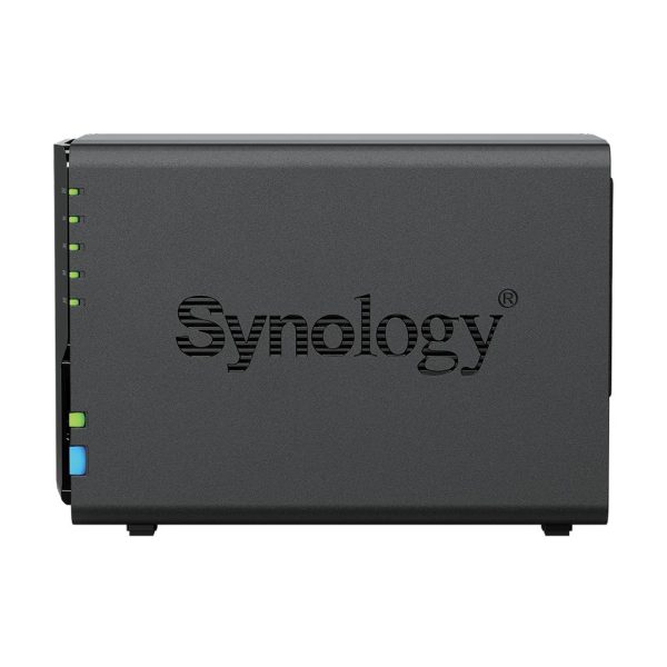 Мрежов сторидж Synology DS225+, за 2 диска, Intel Celeron J4125 , 2GB DDR4 SODIMM 5