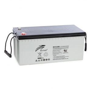 Оловна AGM Deep cycle батерия RITAR (DC12-200), 12V, 200Ah, 522 /240/ 219 mm, F10/M8 1