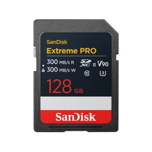 SanDisk Карта памет Extreme Pro SDXC 128GB 300MB/s & 300Mb/s Class 10 V90 UHS-II 1