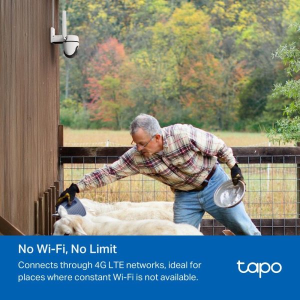 Външна охранителна 4G LTE камера TP-Link Tapo C501 - 1080P Pan/Tilt 5