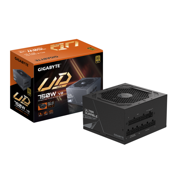 Захранващ блок Gigabyte UD750GM PG5 V2 , 750W, 80+ GOLD, PCIe 5.1 7