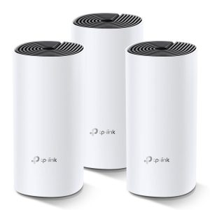 Безжичен рутер TP-Link Deco M4, AC1200, 2.4/5 GHz, 300 -  867 Mbps, Gigabit, 3 бр. в комплект 1
