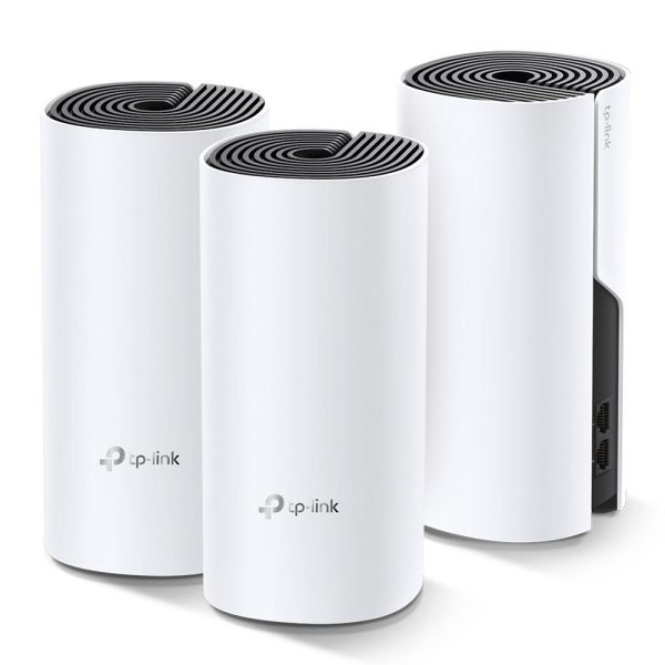 Безжичен рутер TP-Link Deco M4, AC1200, 2.4/5 GHz, 300 -  867 Mbps, Gigabit, 3 бр. в комплект 2