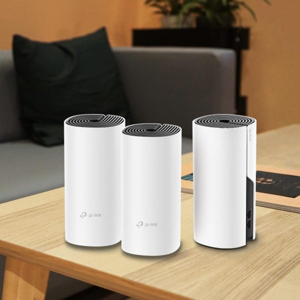 Безжичен рутер TP-Link Deco M4, AC1200, 2.4/5 GHz, 300 -  867 Mbps, Gigabit, 3 бр. в комплект 6