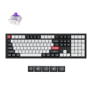 Безжична механичка клавиатура Keychron Q6 HE QMK Gateron Double-Rail Magnetic Switch - Carbon Black 1