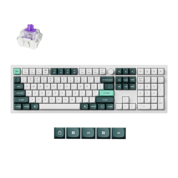 Безжична механичка клавиатура Keychron Q6 HE QMK Gateron Double-Rail Magnetic Switch - Shell White 1