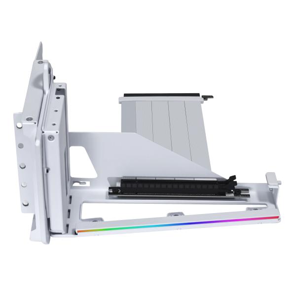 Брекет и кабел Lian Li 4 Slots Vertical GPU Kit v3, PCIe 5.0 за вертикален монтаж на видео карта - Бял 2