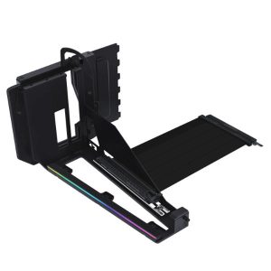 Брекет и кабел Lian Li 4 Slots Vertical GPU Kit v3, PCIe 5.0 за вертикален монтаж на видео карта - Черен 1