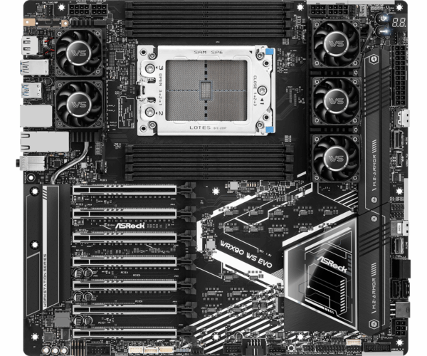 Дънна платка ASROCK WRX90 WS EVO, Socket sTR5, ATX, 8xDDR5 1