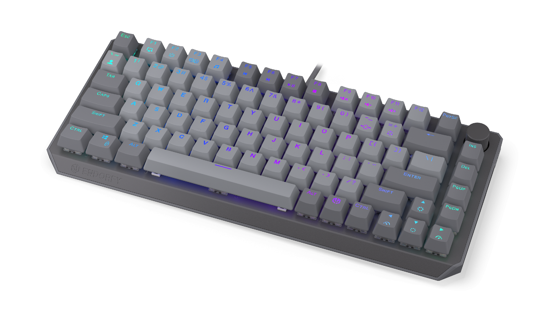 Endorfy механична клавиатура Thock V2 75%, PBT, Endorfy Red switch, US Layout 1
